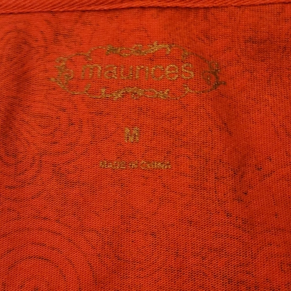 Pink silver black boho hooded maurices tee v neck - Picture 7 of 8